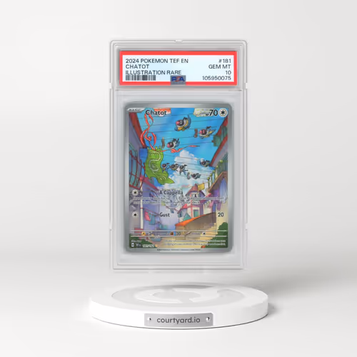 2024 Pokémon Tef EN-Temporal Forces #181 Chatot - Illustration Rare (PSA 10 GEM MINT)