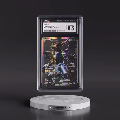 2011 Black & White #114/114 Zekrom - Ultra Rare Holo (CGC 8.5 NM-MT+)