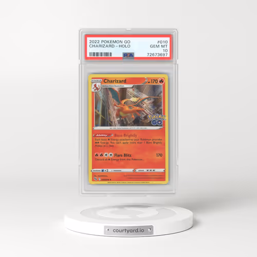 2022 Pokémon Go #010 Charizard - Holo (PSA 10 GEM MINT)
