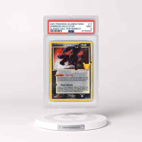 2021 Pokémon Celebrations Classic Collection #17 Umbreon-Gold Star (PSA 9 MINT)