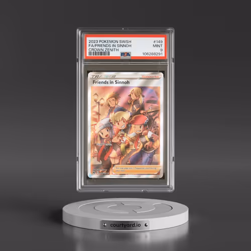 2023 Pokémon Sword and Shield Crown Zenith #149 Friends in Sinnoh - Full Art (PSA 9 MINT)