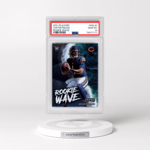 2021 Panini Playoff Rookie Wave #RWJFI Justin Fields (PSA 10 GEM MINT)