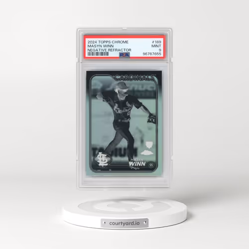 2024 Topps Chrome #189 Masyn Winn - Negative Refractor (PSA 9 MINT)