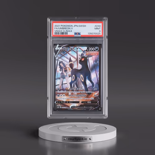 2021 Pokémon Sword & Shield Vmax Climax #244 Umbreon V - Holo Full Art (PSA 9 MINT)