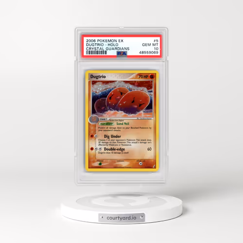 2006 Pokémon EX Crystal Guardians #5 Dugtrio - Holo (PSA 10 GEM MINT)