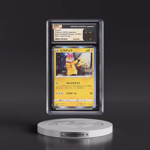 2019 Sword & Shield Promos #272/S-P Pikachu - Card File Set (Holo) (CGC 10 PRISTINE)
