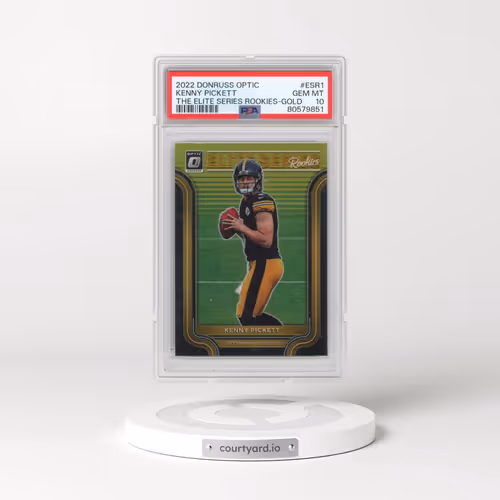 2022 Panini Donruss Optic the Elite Series Rookies #ESR1 Kenny Pickett - Gold (PSA 10 GEM MINT)