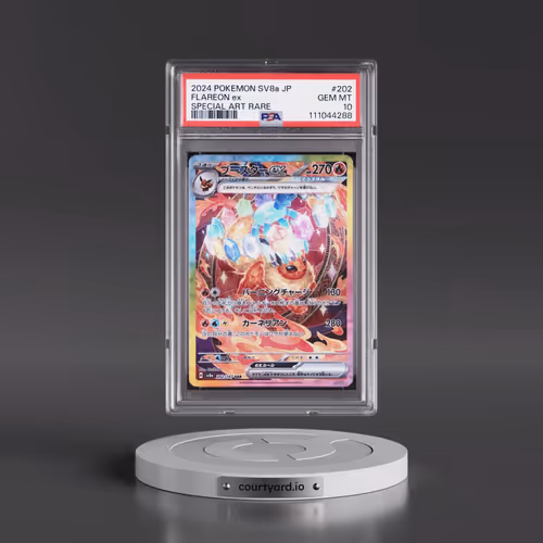 2024 Pokémon Sv8a-Terastal Fest EX #202 Flareon EX - Holo Special Art Rare (PSA 10 GEM MINT)
