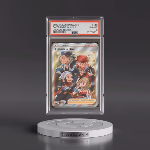 2023 Pokémon Sword and Shield Crown Zenith #148 Friends in Hisui - Full Art (PSA 8 NM-MT)