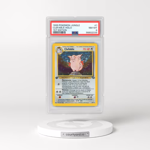 1999 Pokémon Jungle #1 Clefable - 1st Edition Holo (PSA 8 NM-MT)