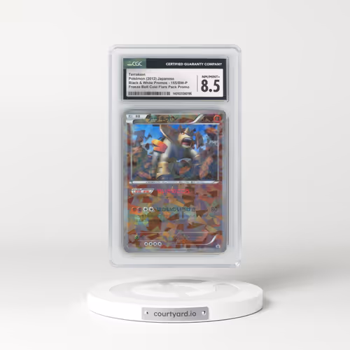 2010 Black & White Promos #155/BW-P Terrakion - Freeze Bolt Cold Flare Booster Pack Promotion (CGC 8.5 NM-MT+)