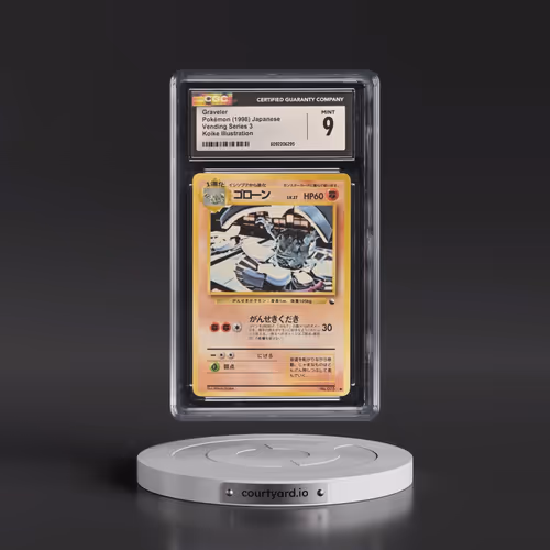 1998 Vending Series 3 (Pokeball Symbol. Glossy) Graveler - Koike Illustration (CGC 9 MINT)