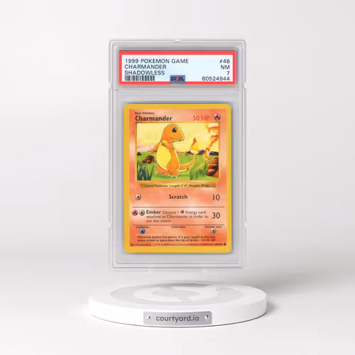 1999 Pokémon Game #46 Charmander - Shadowless (PSA 7 NM)