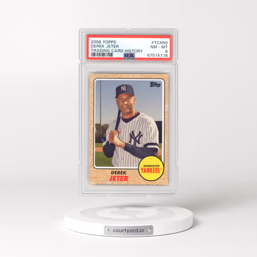 2008 Topps Trading Card History #TCH50 Derek Jeter (PSA 8 NM-MT)