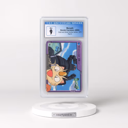 2000 Gold and Silver Anime Series #75 Meowth - Part 2 (CGC 9 MINT)