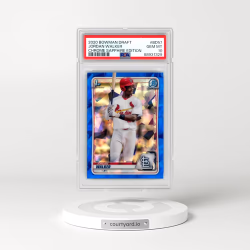 2020 Bowman Draft Chrome Sapphire Edition #BD57 Jordan Walker (PSA 10 GEM MINT)