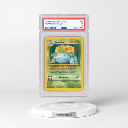 1999 Pokémon Game #15 Venusaur - Holo (PSA 5 EX)