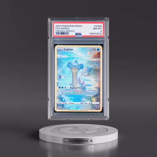2023 Pokémon Sword and Shield Crown Zenith #GG05 Lapras - Full Art (PSA 8 NM-MT)