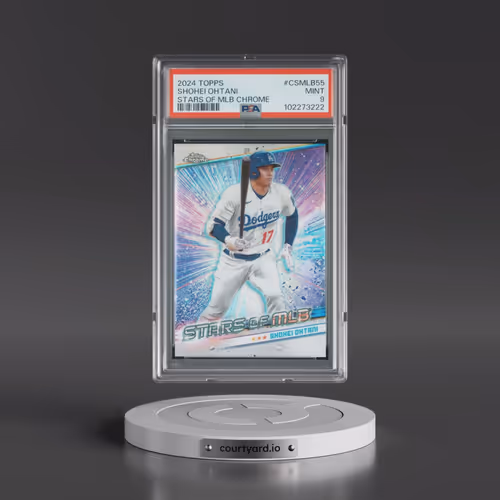 2024 Topps Stars of MLB Chrome #CSMLB55 Shohei Ohtani - Series 2 (PSA 9 MINT)