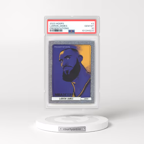 2023 Panini NBA Hoops Presentations #3 LeBron James (PSA 10 GEM MINT)