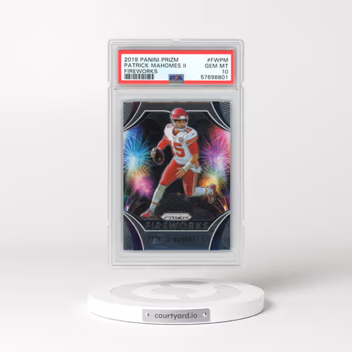 2019 Panini Prizm Fireworks #FWPM Patrick Mahomes II (PSA 10 GEM MINT)