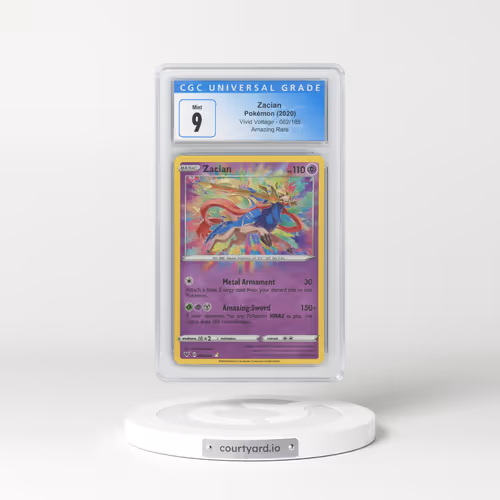 2020 Vivid Voltage #082 Zacian - Holo (CGC 9 MINT)