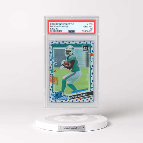 2023 Panini Donruss Optic #269 DE'Von Achane - Stars (PSA 10 GEM MINT)