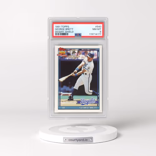 1991 Topps Desert Shield #540 George Brett (PSA 8 NM-MT)
