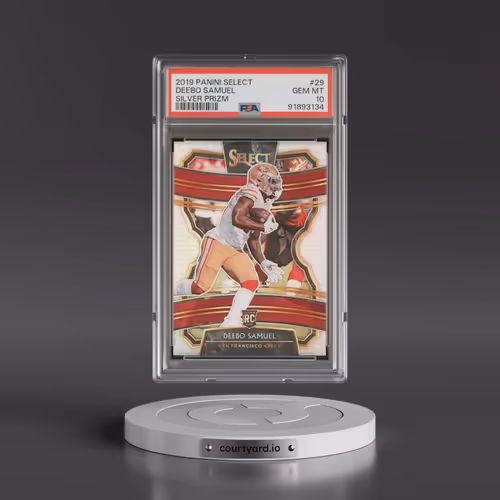 2019 Panini Select #29 Deebo Samuel - Silver Prizm (PSA 10 GEM MINT)