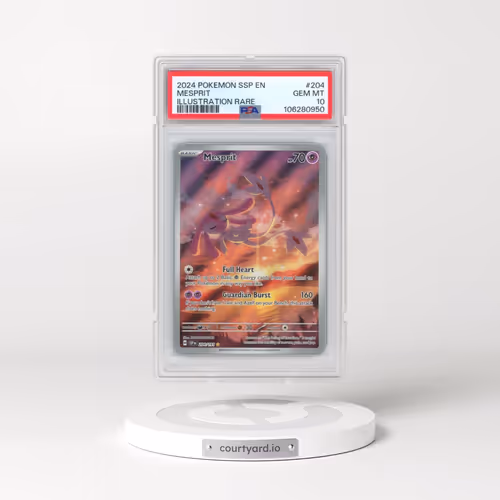 2024 Pokémon Ssp EN-Surging Sparks #204 Mesprit - Illustration Rare (PSA 10 GEM MINT)