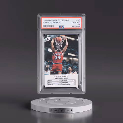 1988 Fournier Estrellas #17 Charles Barkley (PSA 10 GEM MINT)