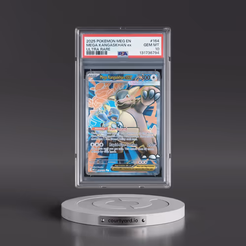2025 Pokémon Meg EN-Mega Evolution #164 Mega Kangaskhan EX - Holo Ultra Rare (PSA 10 GEM MINT)