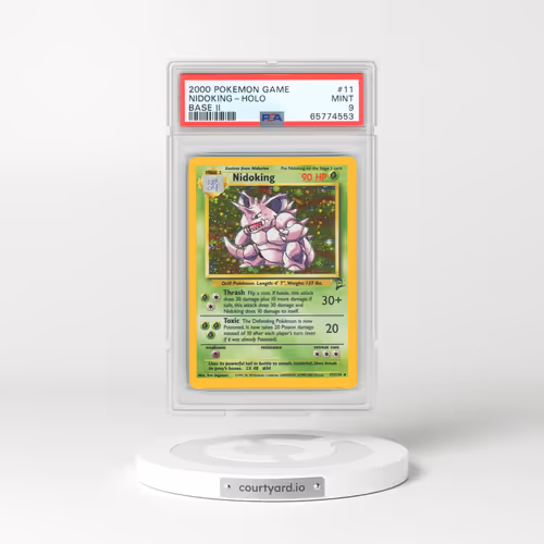 2000 Pokémon Game Base II #11 Nidoking - Holo (PSA 9 MINT)