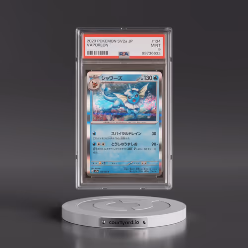 2023 Pokémon Sv2a-Pokemon 151 #134 Vaporeon (PSA 9 MINT)