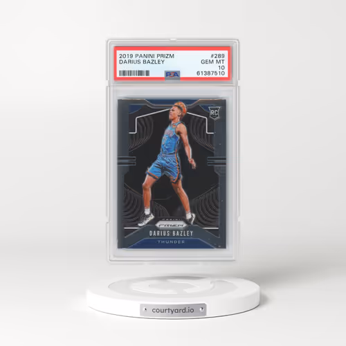 2019 Panini Prizm #289 Darius Bazley (PSA 10 GEM MINT)