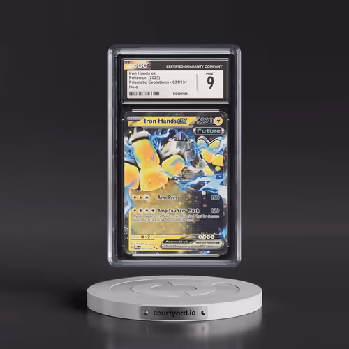 2024 Prismatic Evolutions - PRE EN #031/131 Iron Hands ex - Holo (CGC 9 MINT)
