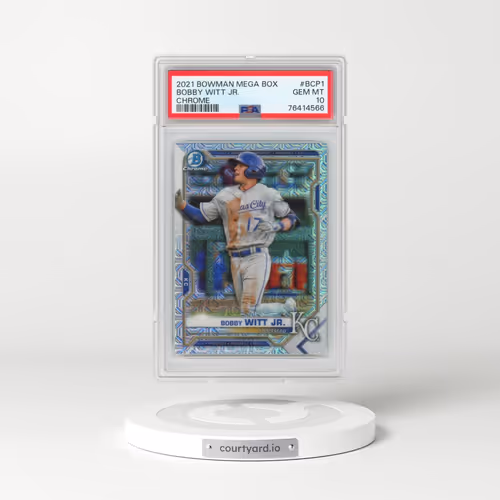 2021 Bowman Mega Box Chrome #BCP1 Bobby Witt Jr. (PSA 10 GEM MINT)