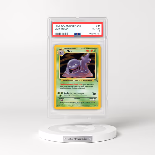 1999 Pokémon Fossil #13 Muk - Holo (PSA 8 NM-MT)