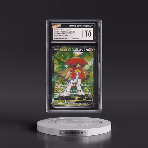 2022 Battle Region #077/067 Hisuian Decidueye V - Super Rare Holo (CGC 10 GEM MINT)