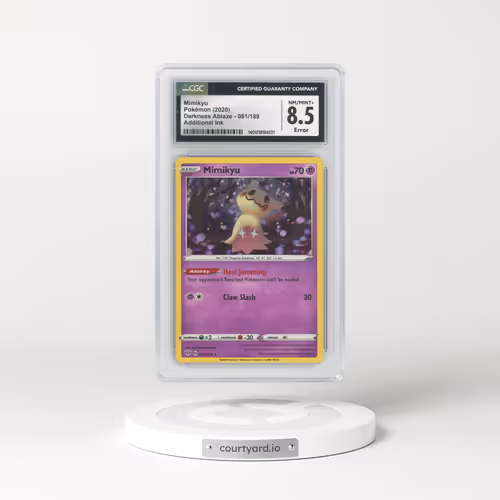 2020 Pokémon Sword & Shield Darkness Ablaze #081 Mimikyu - Holo Cosmos (CGC 8.5 NM-MT+)