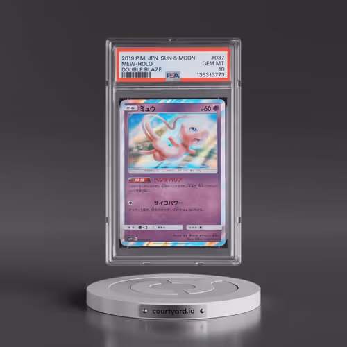 2019 Pokémon Sun & Moon Double Blaze #037 Mew - Holo (PSA 10 GEM MINT)