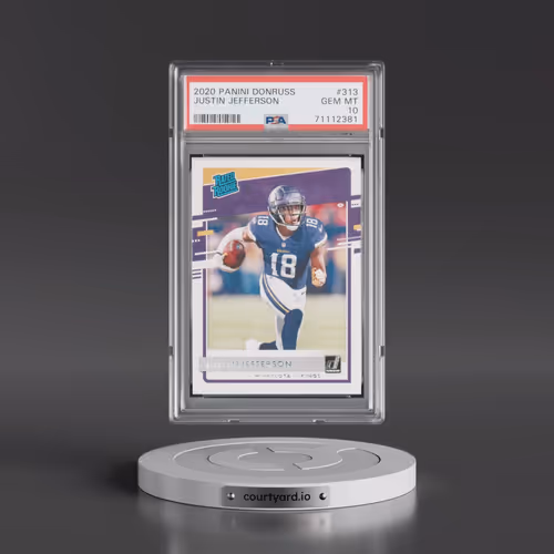 2020 Panini Donruss #313 Justin Jefferson (PSA 10 GEM MINT)