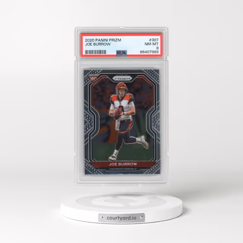 2020 Panini Prizm #307 Joe Burrow (PSA 8 NM-MT)