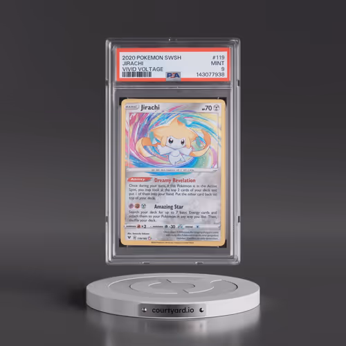 2020 Pokémon Sword & Shield Vivid Voltage #119 Jirachi (PSA 9 MINT)