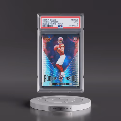 2024 Panini Phoenix Rookie Rising #RRJDS Jayden Daniels - Hyper (PSA 9 MINT)