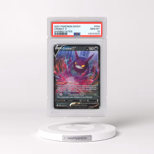 2021 Pokémon Sword & Shield Shining Fates #044 Crobat V - Holo (PSA 10 GEM MINT)