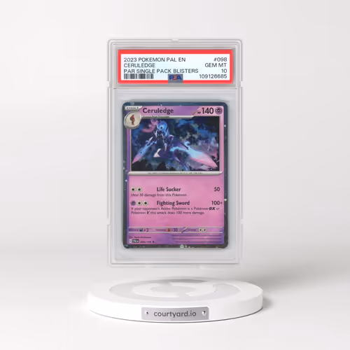 2023 Pokémon Pal EN-Paldea Evolved #098 Ceruledge - Paradox Rift Single Pack Blisters (PSA 10 GEM MI