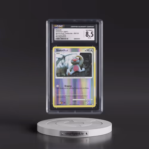 2007 Mysterious Treasures #99/123 Slakoth - Reverse Holo (CGC 8.5 NM-MT+)