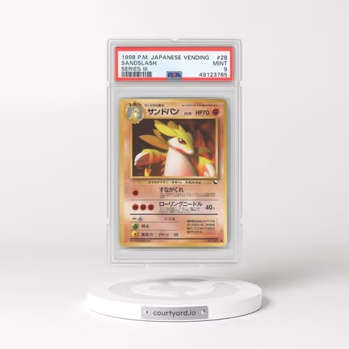 1998 Japanese Vending Series 3 #28 Sandslash (PSA 9 MINT)