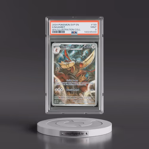 2024 Pokémon Svp EN-SV Black Star Promo #130 Kingambit - Shrouded Fable Illustration Collection (PSA